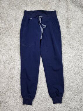 FIGS Women’s Scrub Leggings XXS/P Petite Navy blue Cuffered Tapered Jogger USA